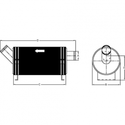 Orbitrade 16725 Silencer for Volvo Penta 